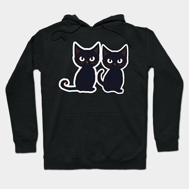 Meow Meow smiles Hoodie by Sun
